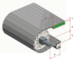Модульная лента HS-700A-N (Аналог Intralox Series 900 Flat Top)