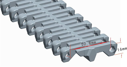 Модульная лента HS-103B-HD-N (Аналог Intralox Series 800 Flush Grid)