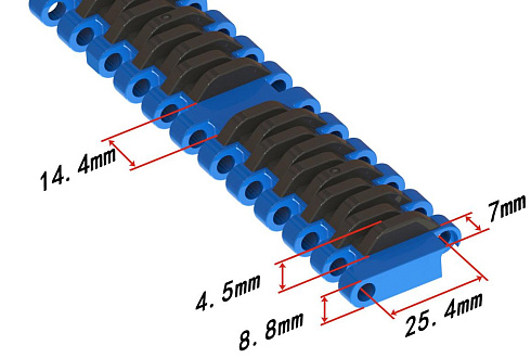 Модульная лента HS-502A-HD-EL (Аналог QNB-C Rubber Top)