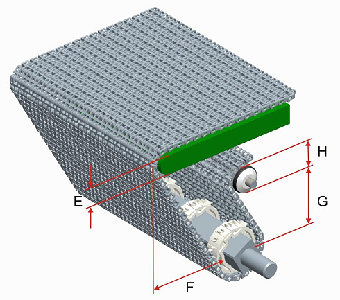 Модульная лента HS-1100B-N (Аналог Intralox Series 1100 Flush Grid)