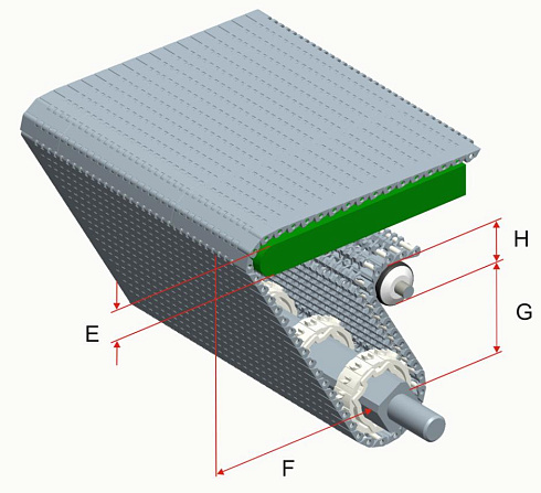 Модульная лента HS-1100A-N (Аналог Intralox Series 1100 Flat Top)
