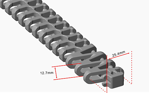 Модульная лента HS-2400B (Аналог Intralox Series 2400 Radius Fiush Grid (1.7)