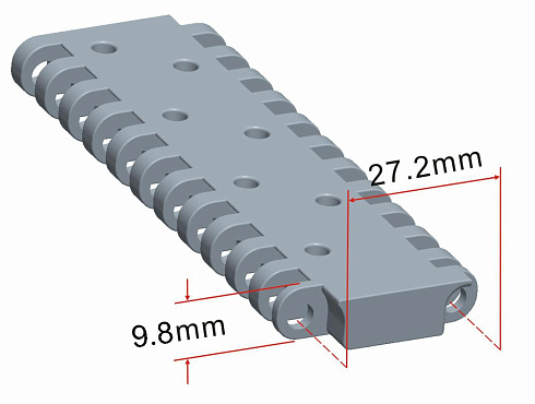 Модульная лента HS-700AB-N (Аналог Intralox Series 900 Perforated Flat Top)
