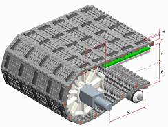 Модульная лента HS-100B-EL