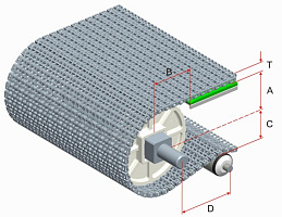 Модульная лента HS-1100B-N (Аналог Intralox Series 1100 Flush Grid)